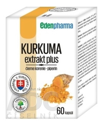 Levně EDENPharma, s.r.o. EDENPharma kurkumy extrakt plus cps 1x60 ks 60 ks