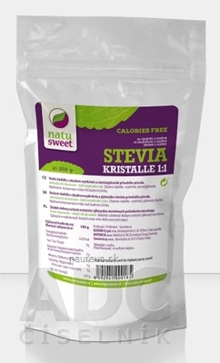 Levně Reisenberger GmbH NATUSWEET Stevia Kristall 1: 1 sladidlo, práškové 1x200 g 200 g