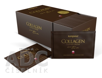 Levně KOMPAVA spol. s r. o. kompava COLLAGEN Coffee Cream sáčky (prášek do kávy) 30x6 g