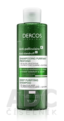 Levně VICHY Laboratoires VICHY DERCOS ANTI-pelliculaire šampon proti lupům s peelingovým efektem, na mastné vlasy 1x250 ml 250ml