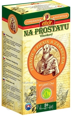 Levně AGROKARPATY, s.r.o. Plavnica AGROKARPATY Cypriána, na prostatu bylinný čaj, čistý přírodní produkt, 20x2 g (40 g) 20 ks