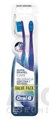 Oral-b gum & enamel extra soft duo zubní kartáček 1x2 ks