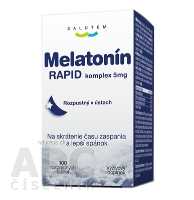 Levně Salutem Pharma s.r.o. Melatonin RAPID komplex 5mg SALUTEM rozpustné tablety 1x100 ks
