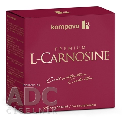 Levně KOMPAVA spol. s r. o. Kompava Premium L-Carnosine + Dárek cps 60 ks + ACIDO FIT pomeranč tbl eff 10 ks grátis, 1x1 set 1 set