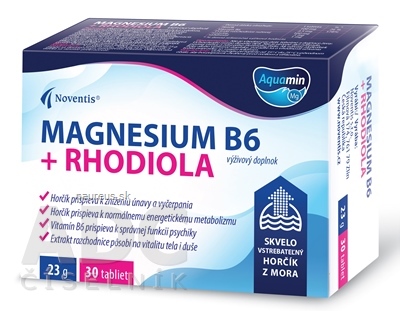 Levně Noventis s.r.o. Noventis Magnesium B6 + Rhodiola tbl 1x30 ks