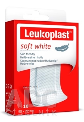 Levně BSN Medical GmbH Leukoplast SOFT WHITE náplast na rány, 38x72 mm, 1x10 ks
