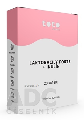 Levně TOTO Pharma s.r.o. TOTO LAKTOBACILY FORTE + INULIN cps 1x20 ks