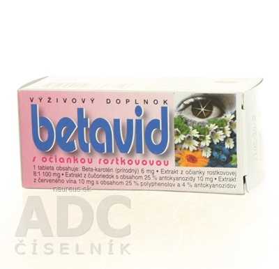 Levně NATURVITA, a.s. Naturvita BETAVID s světlíku lékařského tbl 1x60 ks 60 ks