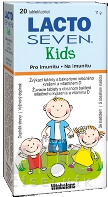 Levně Vitabalans Oy Vitabalans LACTOSEVEN Kids žvýkací tablety 1x20 ks 20 ks