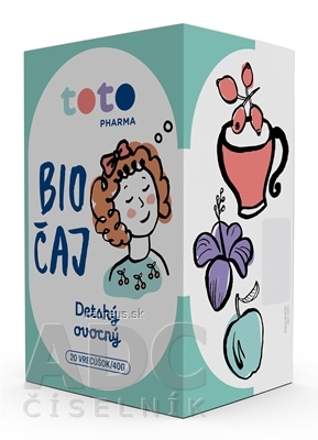Levně TOTO Pharma s.r.o. TOTO BIO ČAJ Dětský ovocný sáčky 20x2 g (40 g) 42g