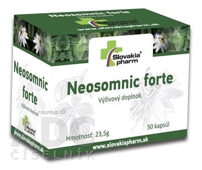 Levně Biomedica, spol. s r.o. Slovakiapharm Neosomnic forte cps 1x50 ks