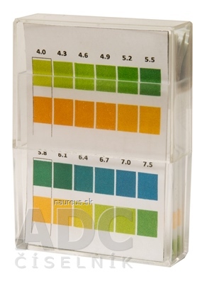 Levně Lach-Ner,s.r.o. Kompava papírku proužky, testování pH (4,0-7,5) moči, 1x100 ks 100 ks