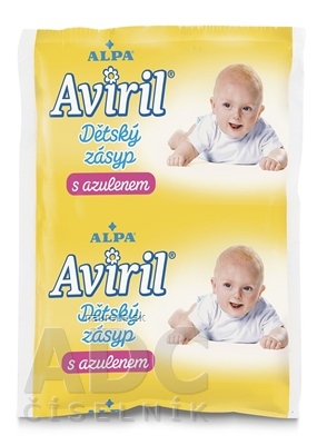 Levně ALPA, a.s. AVIRIL dětský zásyp S azulen v pytlíčku 1x100 g 100 g