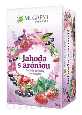 Levně Megafyt Pharma s.r.o. MEGAFYT Jahoda s aróniou ovocný čaj porcovaný 20x2 g (40 g) 42g