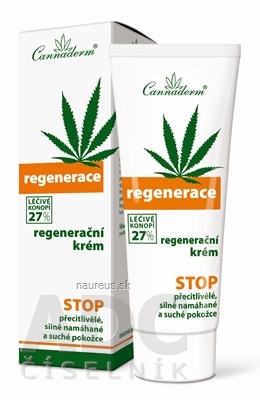 Levně Simply You Pharmaceuticals a.s. Cannaderm REGENERACE regenerační krém na suchou pokožku 1x75 g 75 g