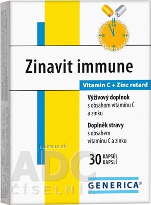 Levně GENERICA spol. s r.o. GENERICA Zinavit immune cps 1x30 ks 30 ks