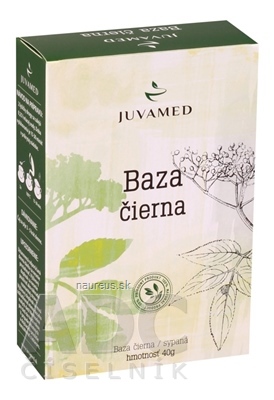 Levně JUVAMED s.r.o. JUVAMED BAZA ČERNÁ - KVĚT bylinný čaj sypaný 1x40 g 40 g