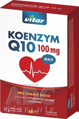 Levně VITAR s.r.o. VITAR KOENZYM Q10 MAX 100 mg cps 1x60 ks 100mg