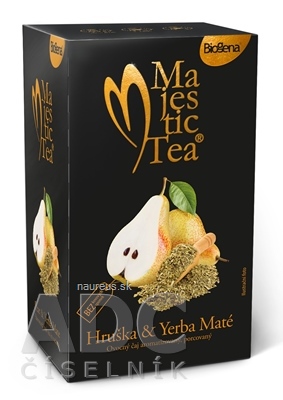 BIOGENA CB spol. s r.o. Biogena Majestic Tea Hruška & Yerba Mate ovocný čaj 20x2,5 g (50 g) 20 ks