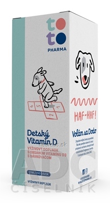 Levně TOTO Pharma s.r.o. TOTO Dětský Vitamin D kapky s dávkovací pumpičkou 1x20 ml