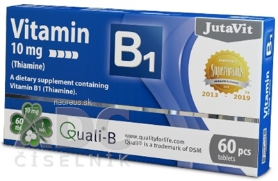 Levně JuvaPharma Kft. JutaVit Vitamin B1 10 mg tbl 1x60 ks 10mg