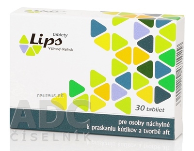 Levně PHARMACY LAB Sp. z o.o. Lips tablety tbl, při náchylnosti na popraskané koutky a afty 1x30 ks