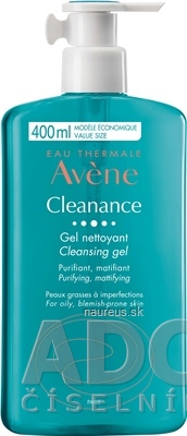 Levně Pierre Fabre Dermo-cosmétique AVENE Cleanance GEL NETTOYANT čistící gel bez mýdla, mastná pleť (inů. 2020) 1x400 ml 400ml