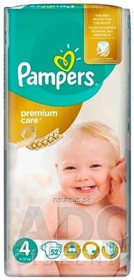 Levně Procter and Gamble DS Polska Sp. z o.o. PAMPERS PREMIUM CARE 4 Maxi dětské pleny (8-14 kg) 1x52 ks 52 ks