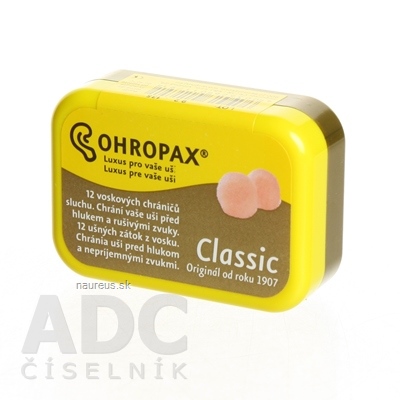 Levně Ohropax OHROPAX CLASSIC Ušní vložky v krabičce 1x12 ks 12 ks