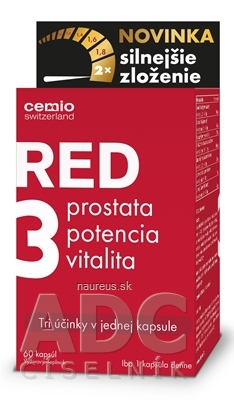 Levně Cemio Switzerland AG Cemio RED3 cps silnější složení 1x60 ks