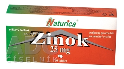 Levně PharmTurica s.r.o. Naturica ZINEK 25 mg tbl 1x60 ks 25mg
