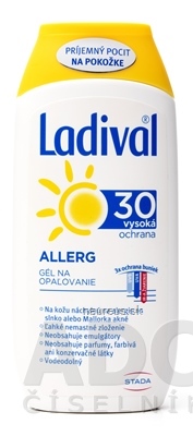 Levně STADA Arzneimittel AG Ladival Allergy SPF 30 gel na opalování 1x200 ml 200ml