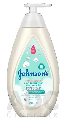 Levně ITALY - J&J POMEZIA_(ITPPP) Johnson &#39;Cottontouch lázeň a mycí gel 2v1 1x500 ml 500 ml
