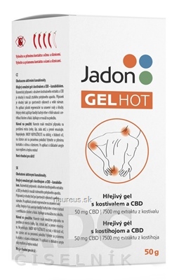 Levně Cheveki-Grus, s.r.o. Jadon GEL HOT hřejivý gel s kostivalem a CBD 1x50 g 50g