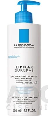 Levně La Roche Posay LA ROCHE-POSAY LIPIKAR Surgras sprchový gel (0017168683) 1x400 ml 400 ml
