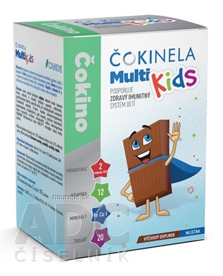 Levně Milsing d.o.o. ČOKINELA Multi Kids čokoládové tablety 1x20 ks