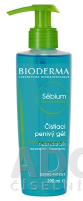 Levně LABORATOIRE BIODERMA BIODERMA Sébium Gel moussant (AKCE) čistící Penina gel, s pumpou 1x200 ml 200ml
