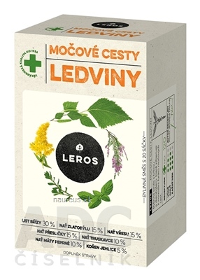 Levně LEROS, s r.o. LEROS MOČOVÉ CESTY, LEDVINY nálevové sáčky (inů. 2021) 20x1,5 g (30 g)