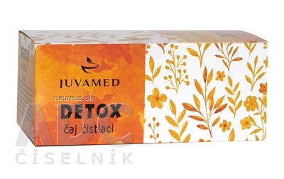 Levně JUVAMED s.r.o. JUVAMED DETOX čaj čistící bylinný čaj v nálevových sáčcích 20x1,5 g (30 g)