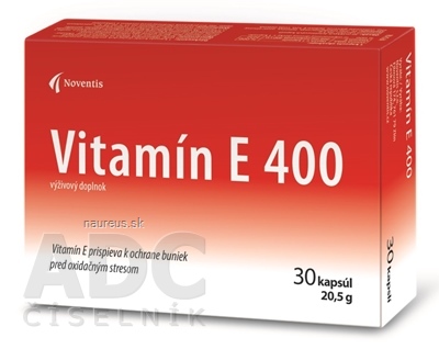 Levně Noventis s.r.o. Noventis Vitamín E 400 cps 2x15 ks (30 ks) 2 x 15 ks