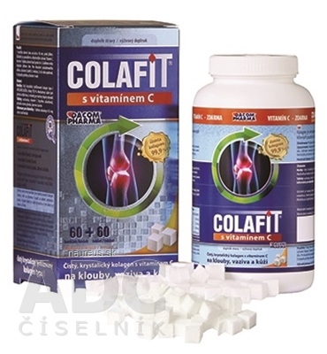 Levně DACOM Pharma s.r.o. COLAFIT s vitamínem C kostky 60 ks + tbl 60 ks, 1x1 set
