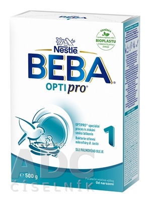 Levně Nestlé Netherland B.V. BEBA OPTIPRO 1 počáteční mléčná výživa (od narození)(inov.2022) 1x500 g