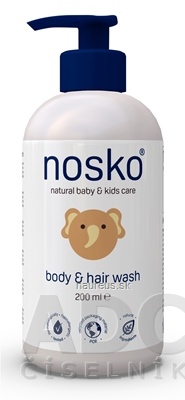 Levně Ceres Pharma NV Nosko body &amp; hair wash dětský tělový a vlasový šampon 1x200 ml 200ml