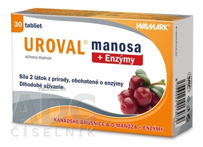 Levně WALMARK, a.s. WALMARK UROVAL manosa + Enzymy tbl 1x30 ks 30 ks