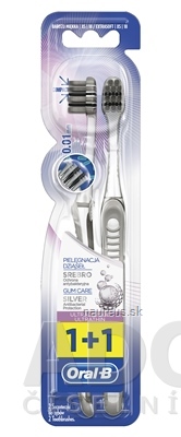 Levně PROCTER & GAMBLE Oral-B Ultra Thin Silver Extra Soft XS DUO zubní kartáček 1x2 ks 2 ks
