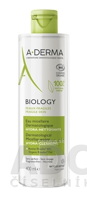 Levně Pierre Fabre Dermo-cosmétique A-DERMA BIOLOGY micelární voda HYDRATAČNÍ-ČISTICÍ jemně čistí pleť, odstraňuje make-up 1x400 ml