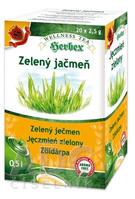 Levně HERBEX spol. s r.o. HERBEX ZELENÝ JEČMEN bylinný čaj 20x2,5 g (50 g) 20 x 2.5 g