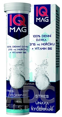 Levně Sanotact GmbH Naturprodukt IQ MAG Hořčík 375 mg + Vitamin B6 šumivé tablety 1x20 ks 20 ks