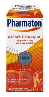 Levně Rottendorf Pharma GmbH. Pharmaton Geriavit Vitality 50+ tbl 1x100 ks