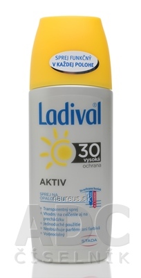 Levně STADA Arzneimittel AG Ladival Transparentní sprej AKTIV SPF 30 na ochranu proti slunci 1x150 ml 150 ml